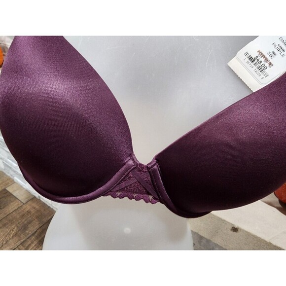 MAIDENFORM Dreamwire Convertible Push Up Venetian Plum Purple Bra Women 38B - Picture 3 of 6
